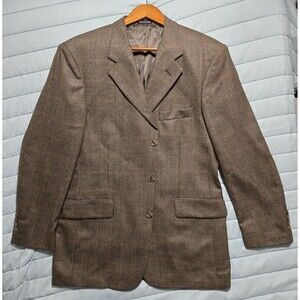 Stafford Executive Men’s Blazer Wool Cashmere Coat Jacket Sz 40R